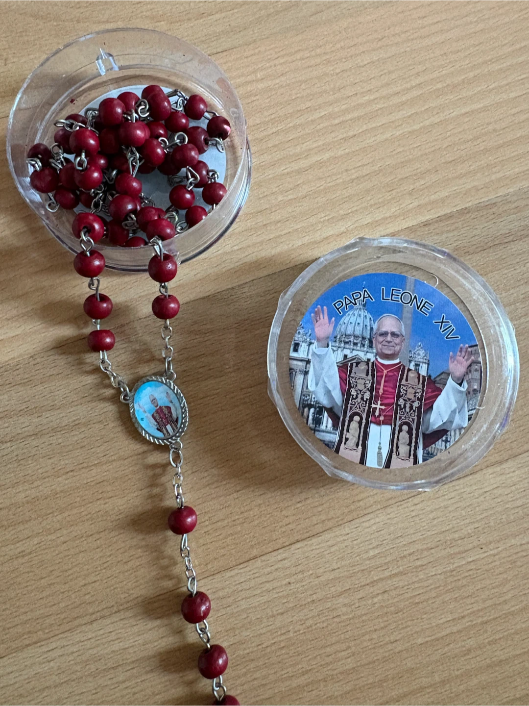 Red Wooden Rosaries $10 each firm - photo 2