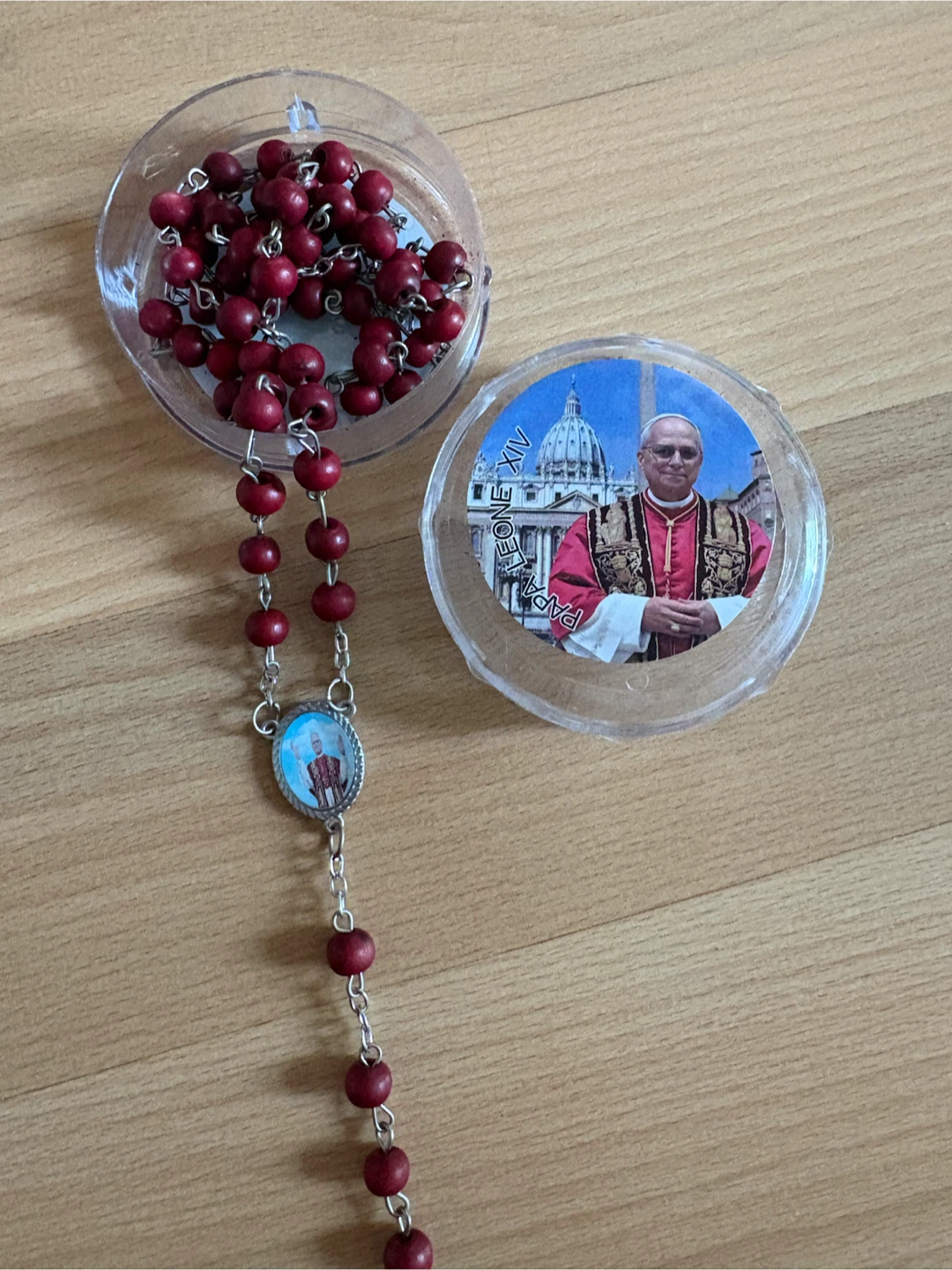 Red Wooden Rosaries $10 each firm - photo 3