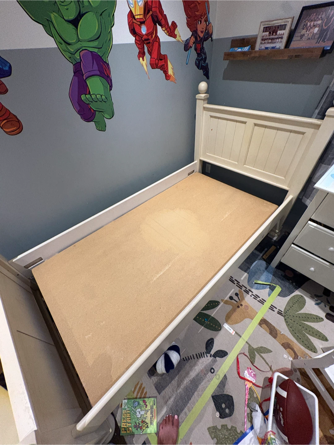 Cream Twin Bed Frame
