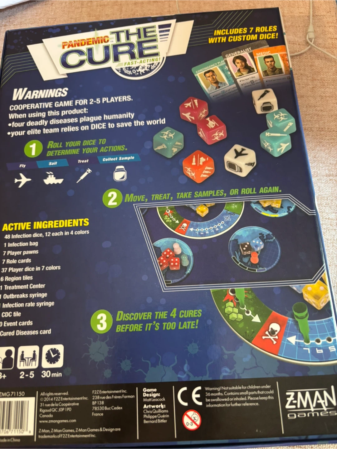 Pandemic: The Cure - Fast-Acting Dice Game - photo 2