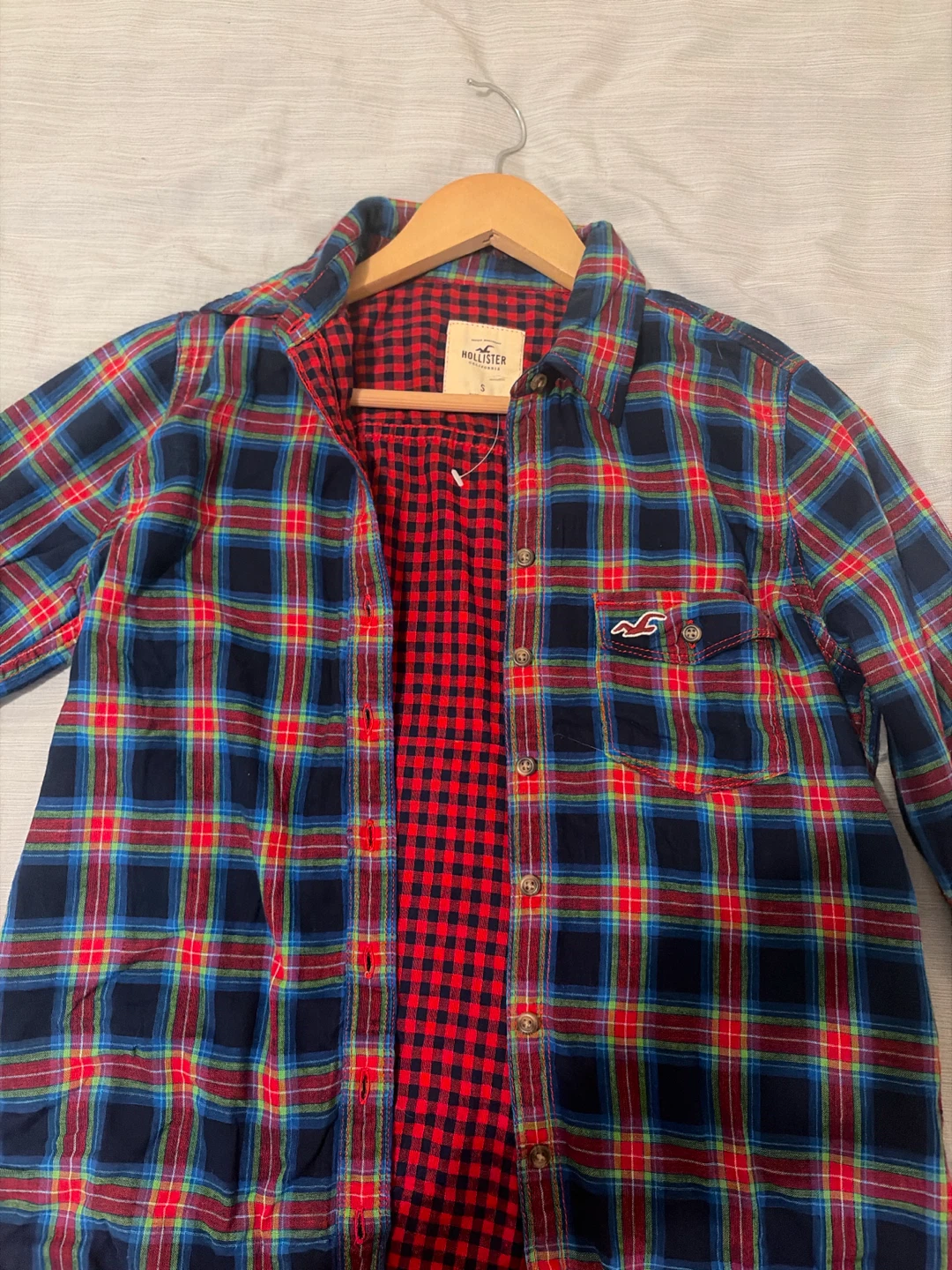 Hollister Plaid Flannel Shirt Size S