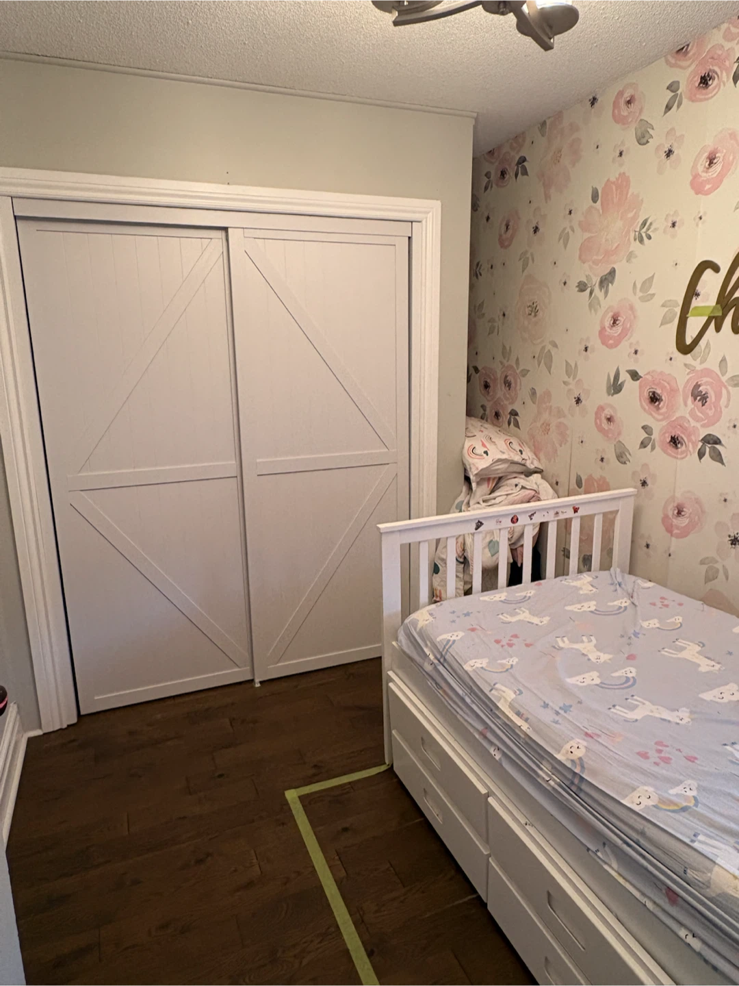 White Toddler Bed Frame with Slats - photo 2