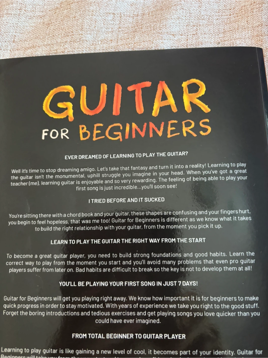 Guitar for Beginners How to Play Your First Song in 7 Days Book - photo 2