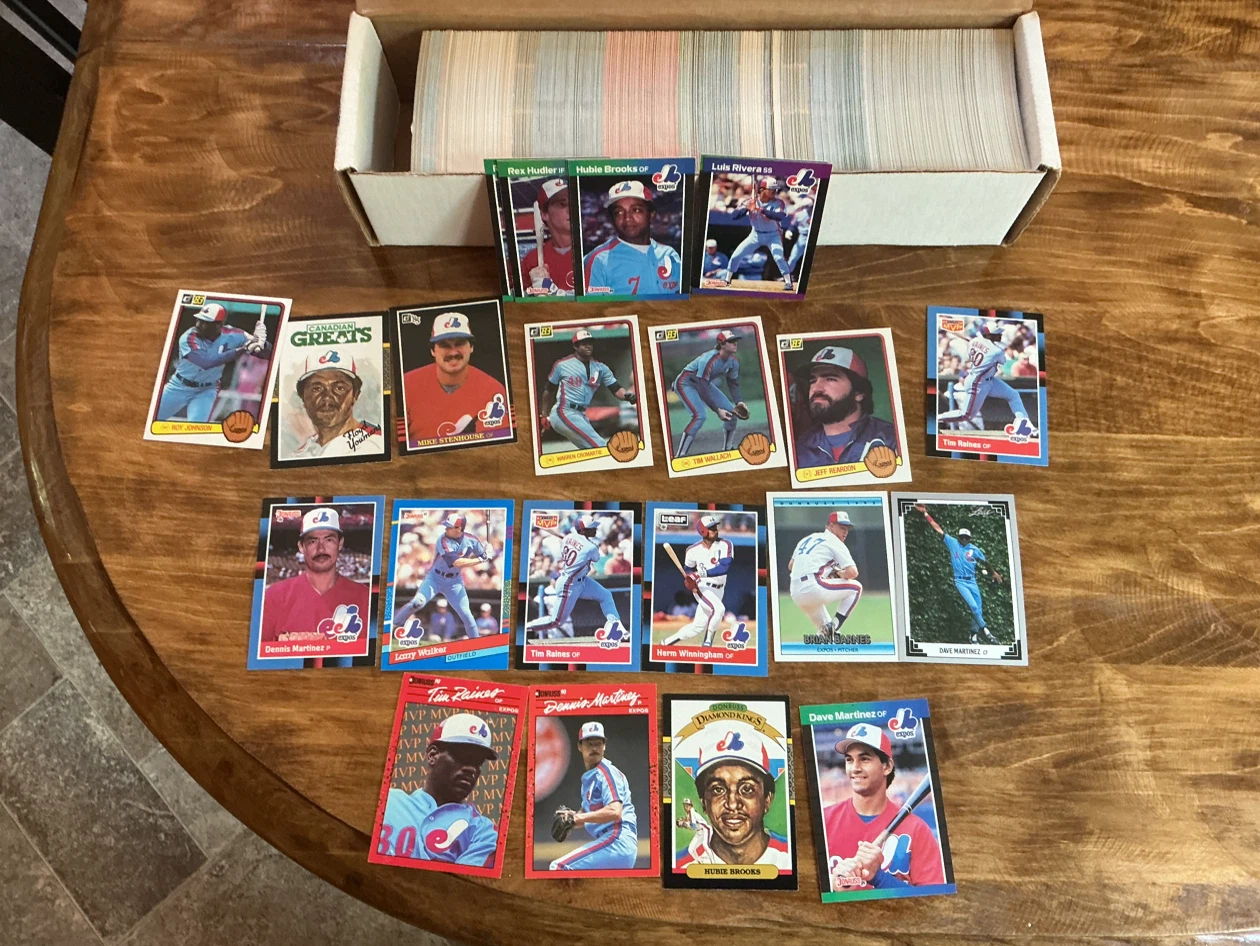 Montreal Expos Box of Baseball Cards Collection - photo 3