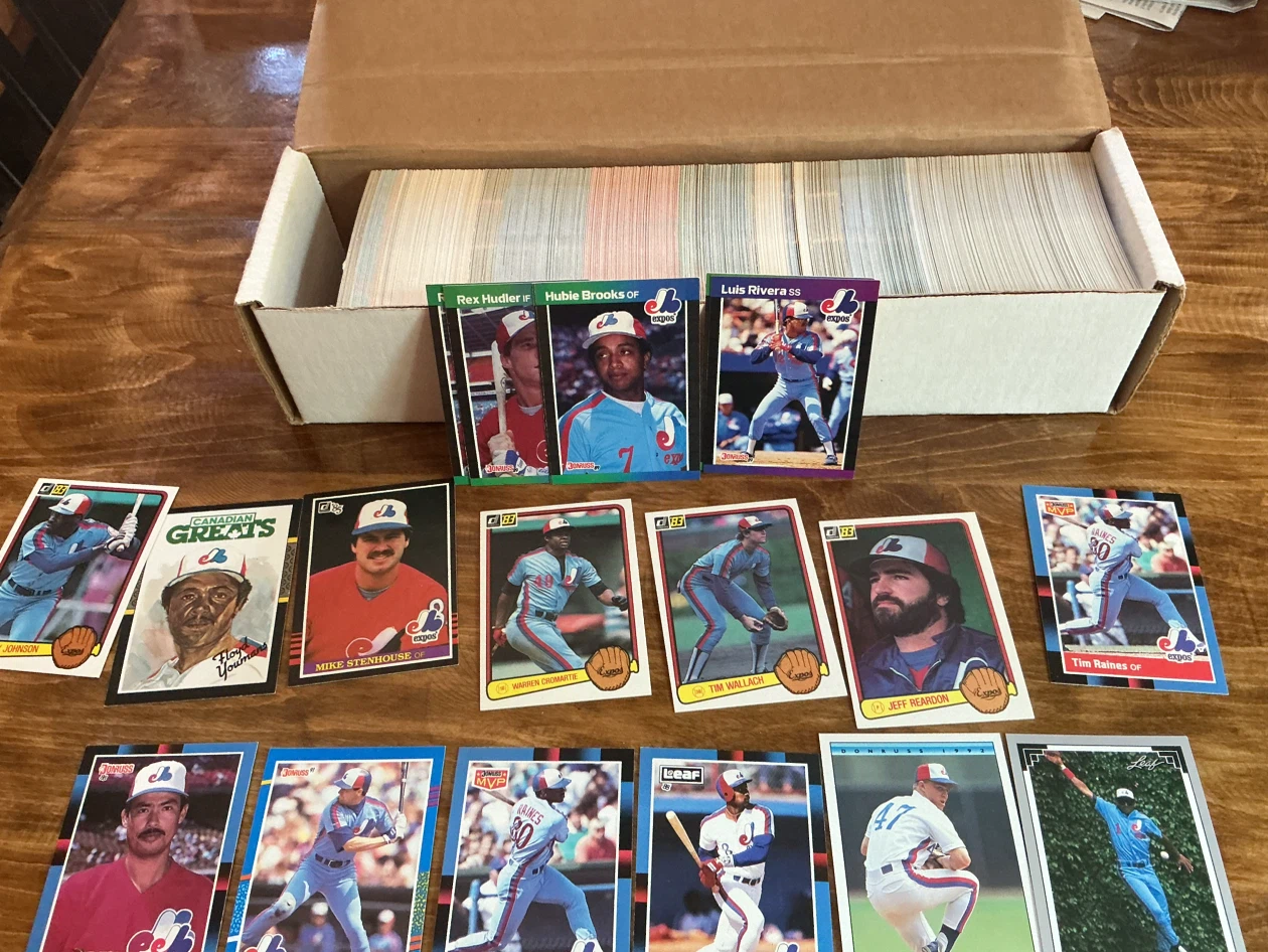 Montreal Expos Box of Baseball Cards Collection - photo 4