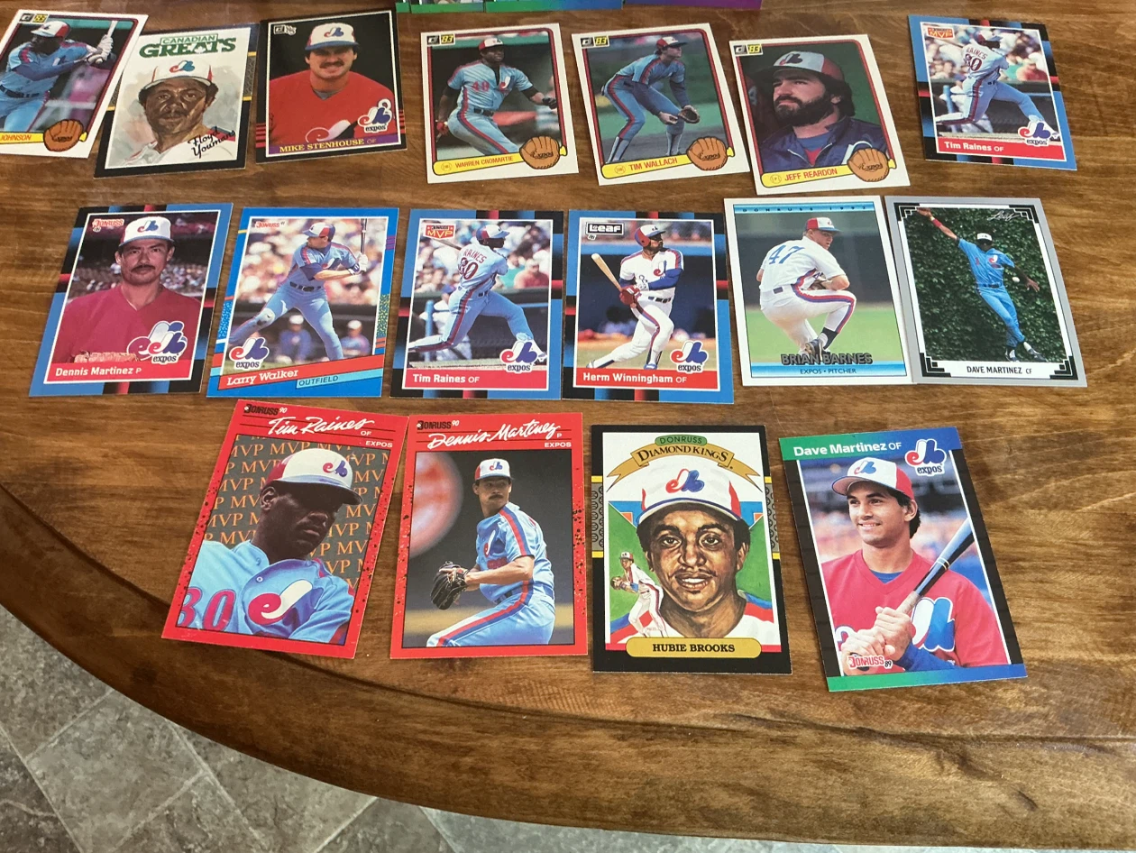 Montreal Expos Box of Baseball Cards Collection - photo 5