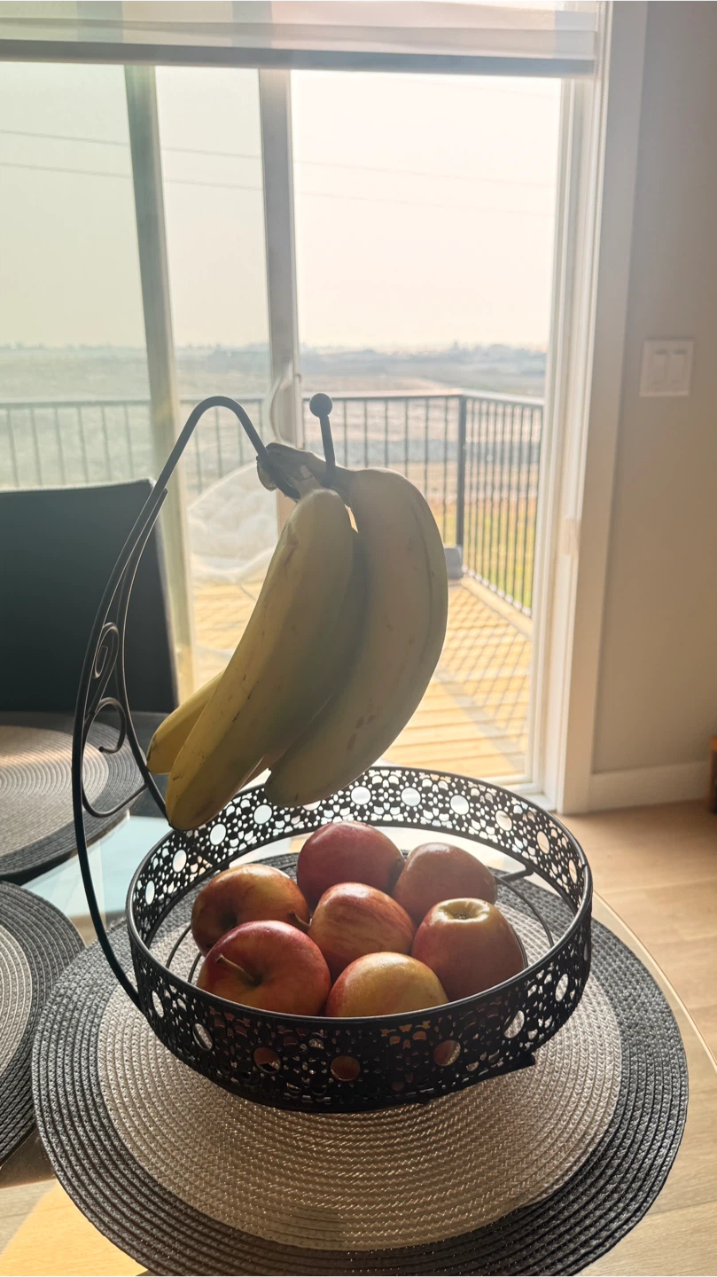 Decorative Fruit Bowl with Banana Hanger - photo 3
