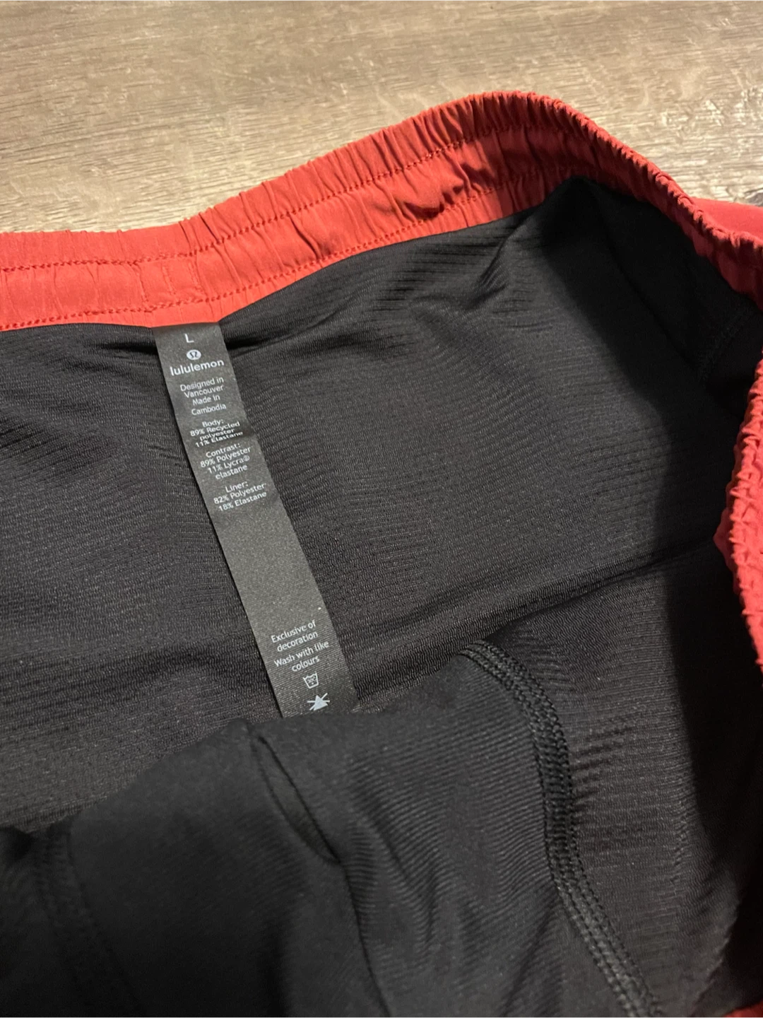 NWOT! Lululemon Men's Red Athletic Shorts Size L - photo 5