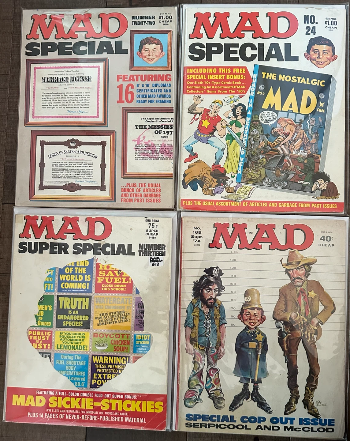 Collection of MAD Magazines - Various Issues