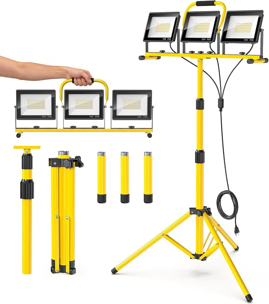 REFDAQ Triple Head LED Work Light 21000LM