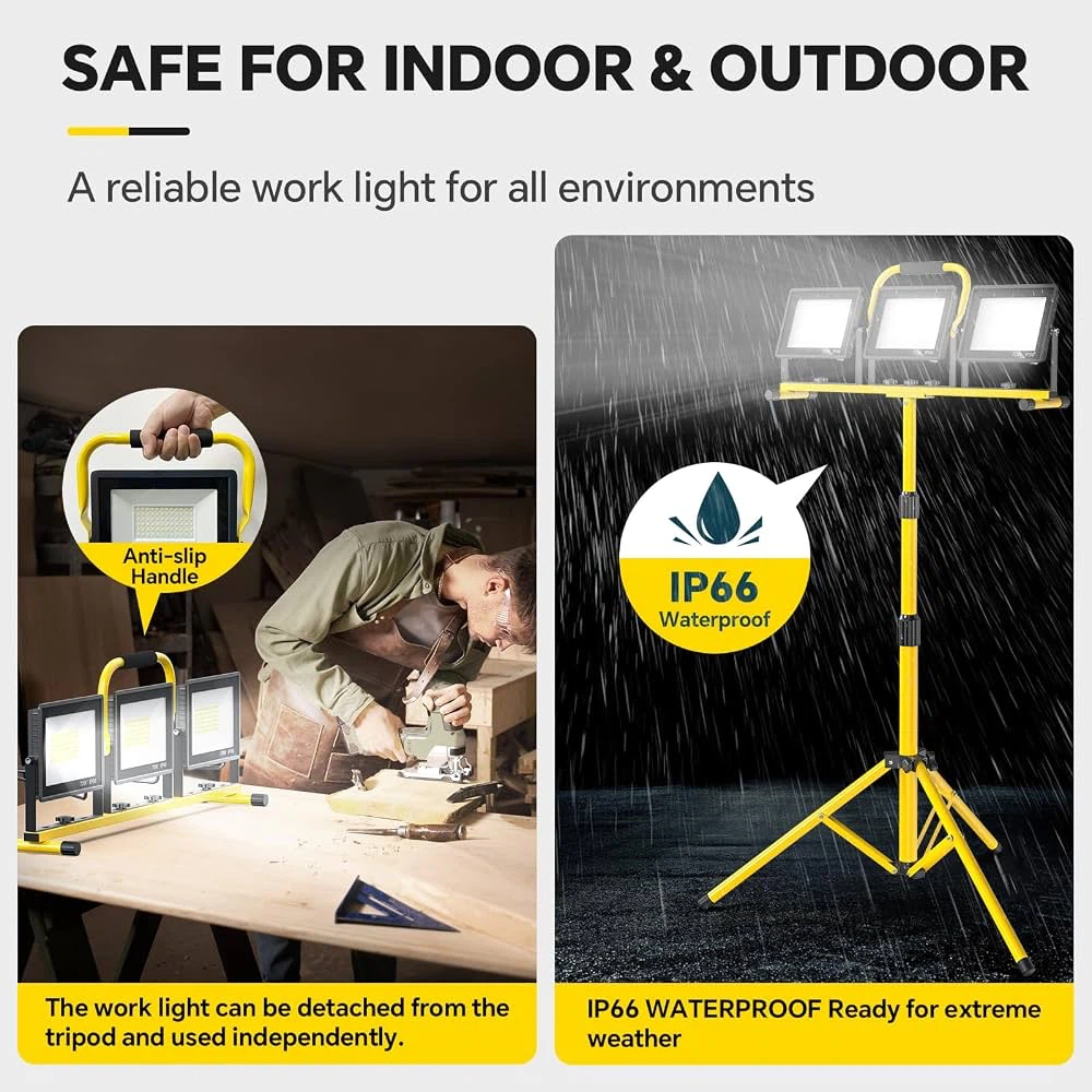 REFDAQ Triple Head LED Work Light 21000LM - photo 3