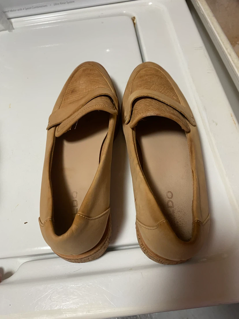 ALDO Women's Tan Leather Loafers