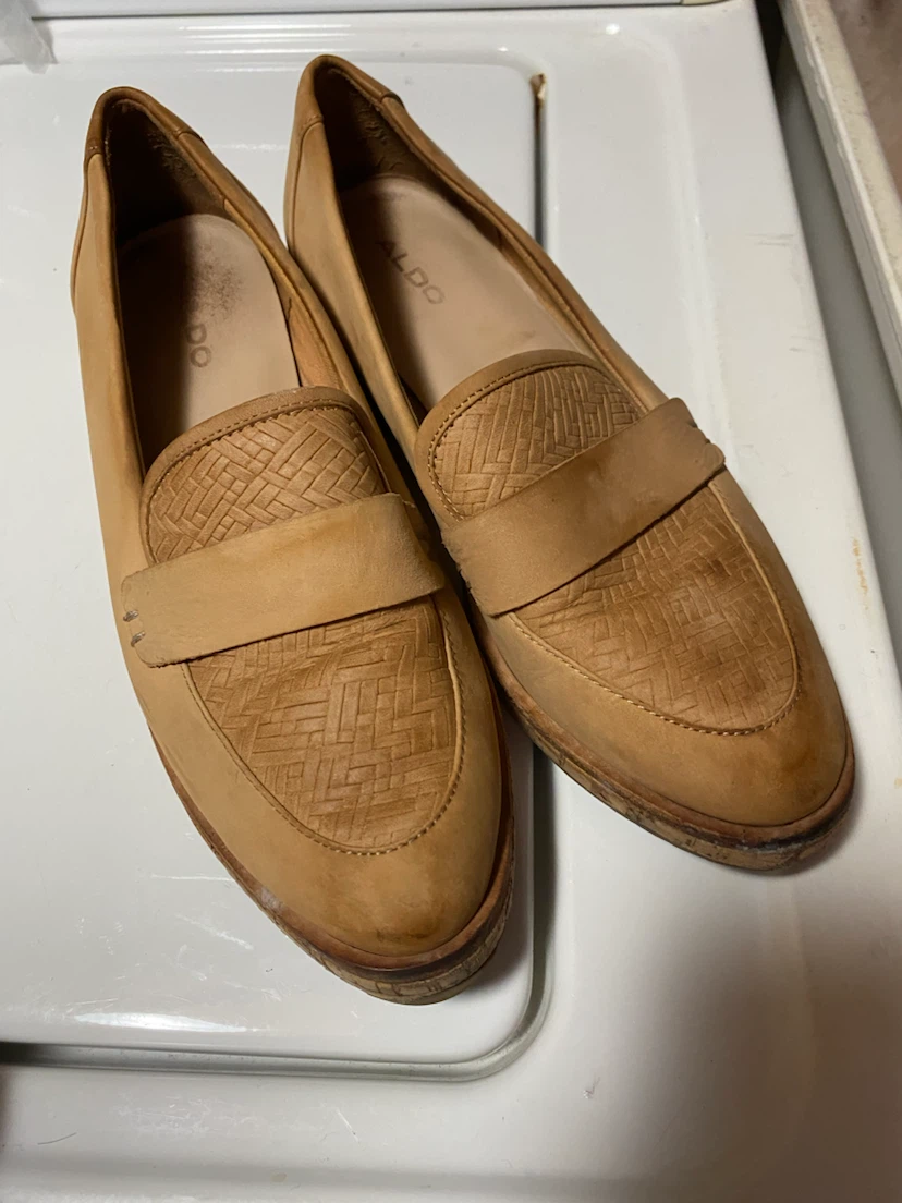 ALDO Women's Tan Leather Loafers - photo 2