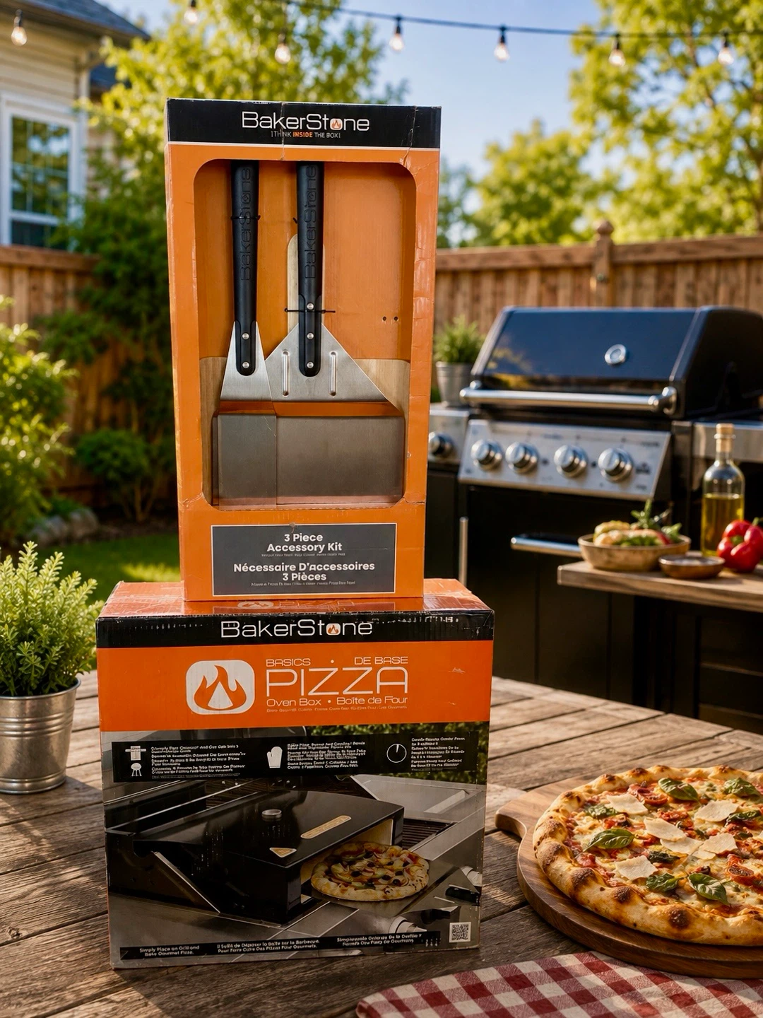 Brand New BakerStone Pizza Oven Box & 3 Piece Accessories
