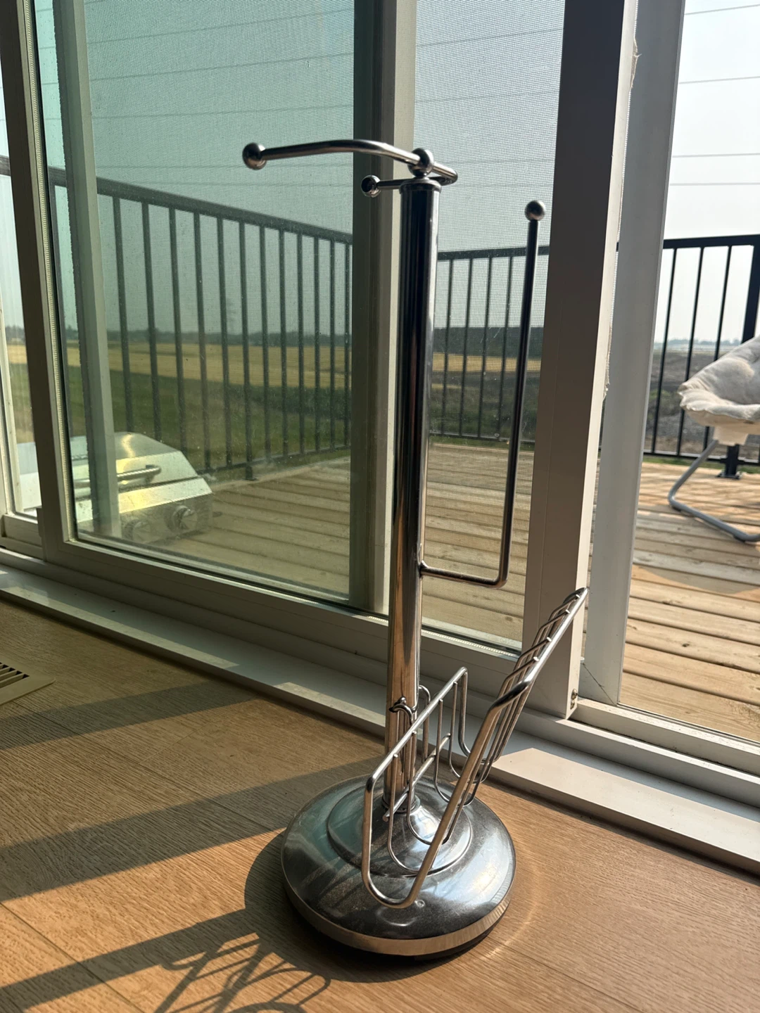 Freestanding Paper Towel Holder and Magazine Rack - photo 3
