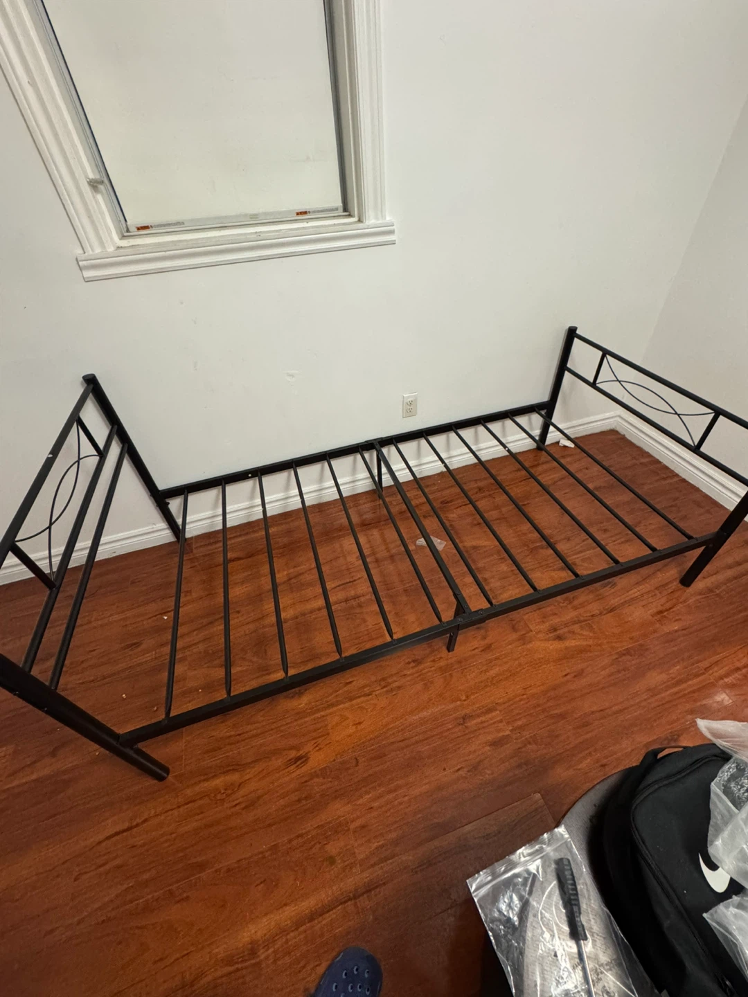 Black Metal Twin Bed Frame - photo 3