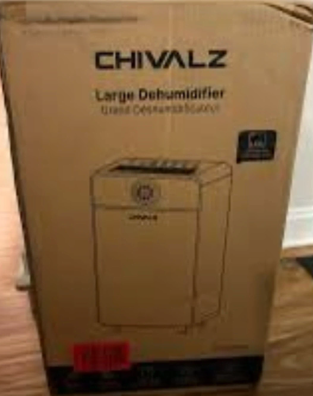 CHIVALZ Large Dehumidifier 25 Pint/Day