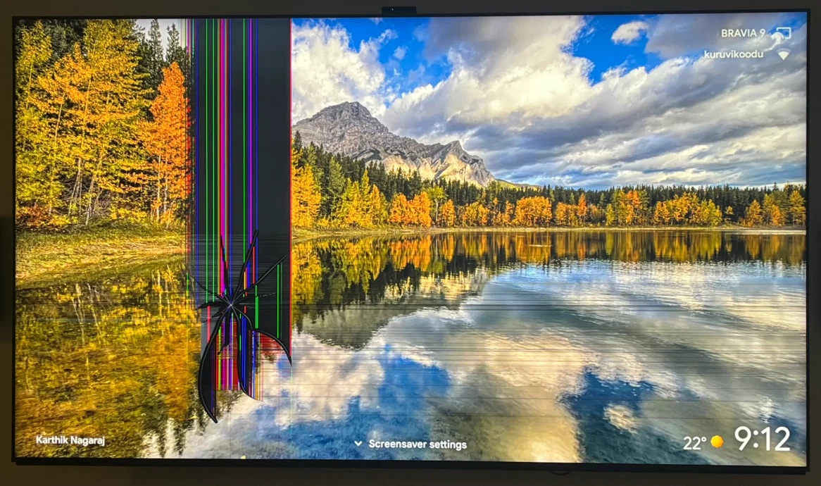 Bravia 9 85inch tv (K85XR90) 6 month old with screen issues. - photo 2