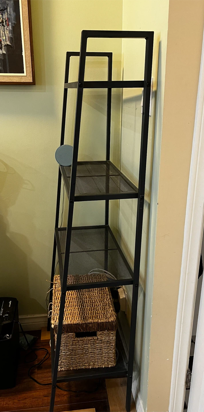 Dark grey Metal Ladder Shelf - photo 2