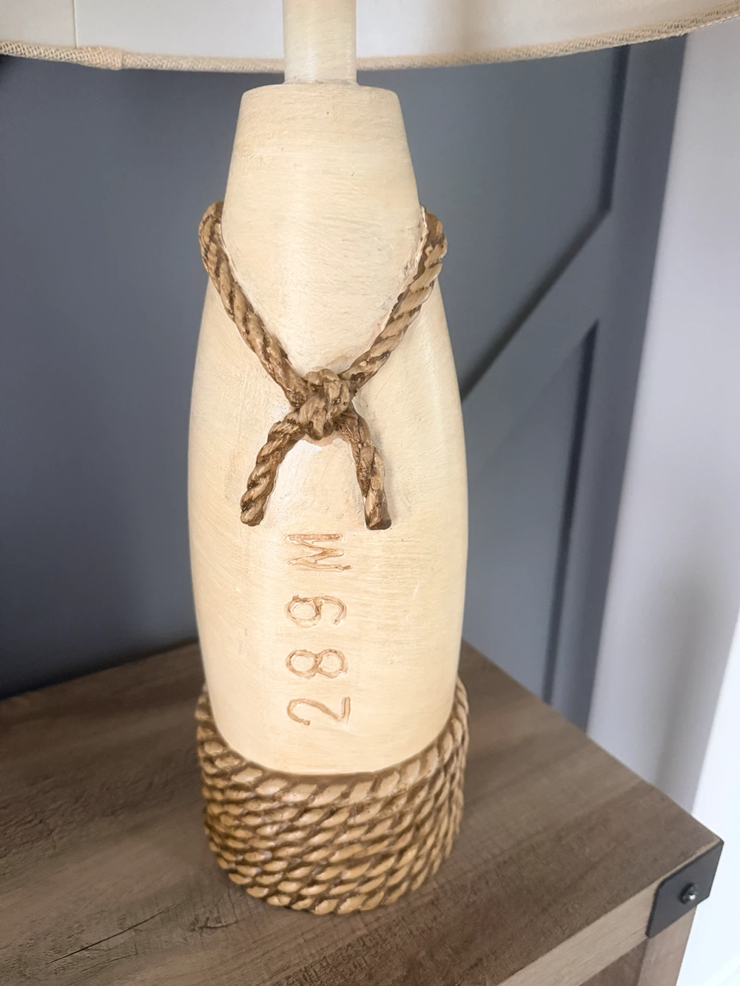 Nautical Buoy Lamp with Rope Accents - photo 2