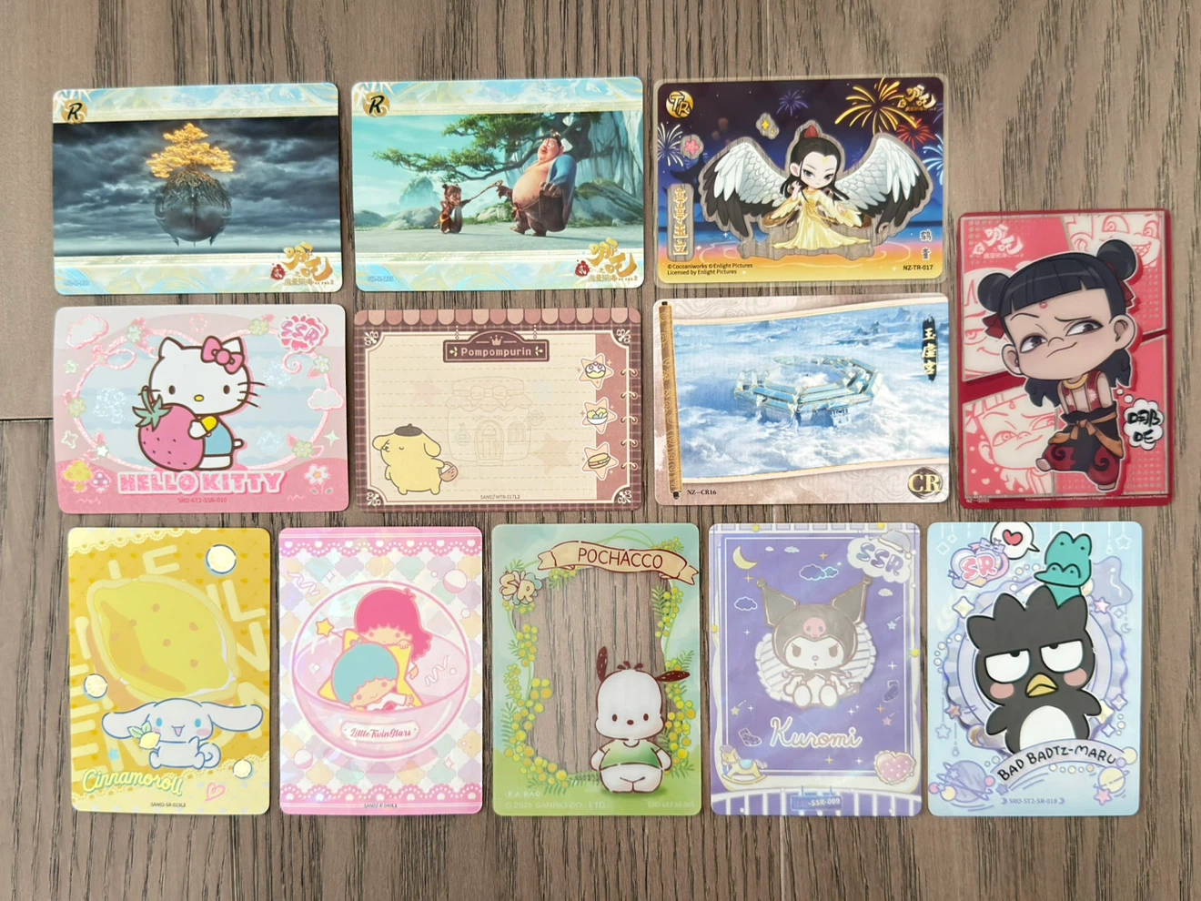 Sanrio Character + Nezha Cards Bundle