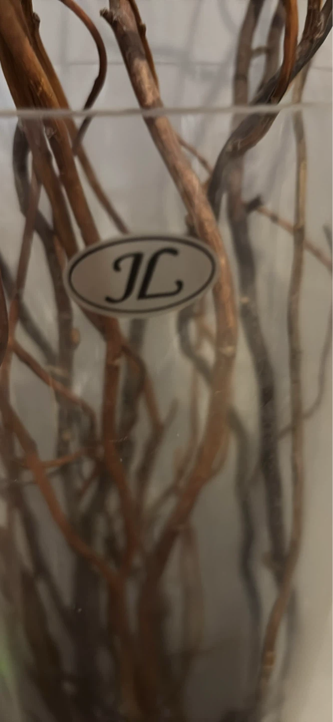 Decorative Branches in Large Glass Vase - photo 2