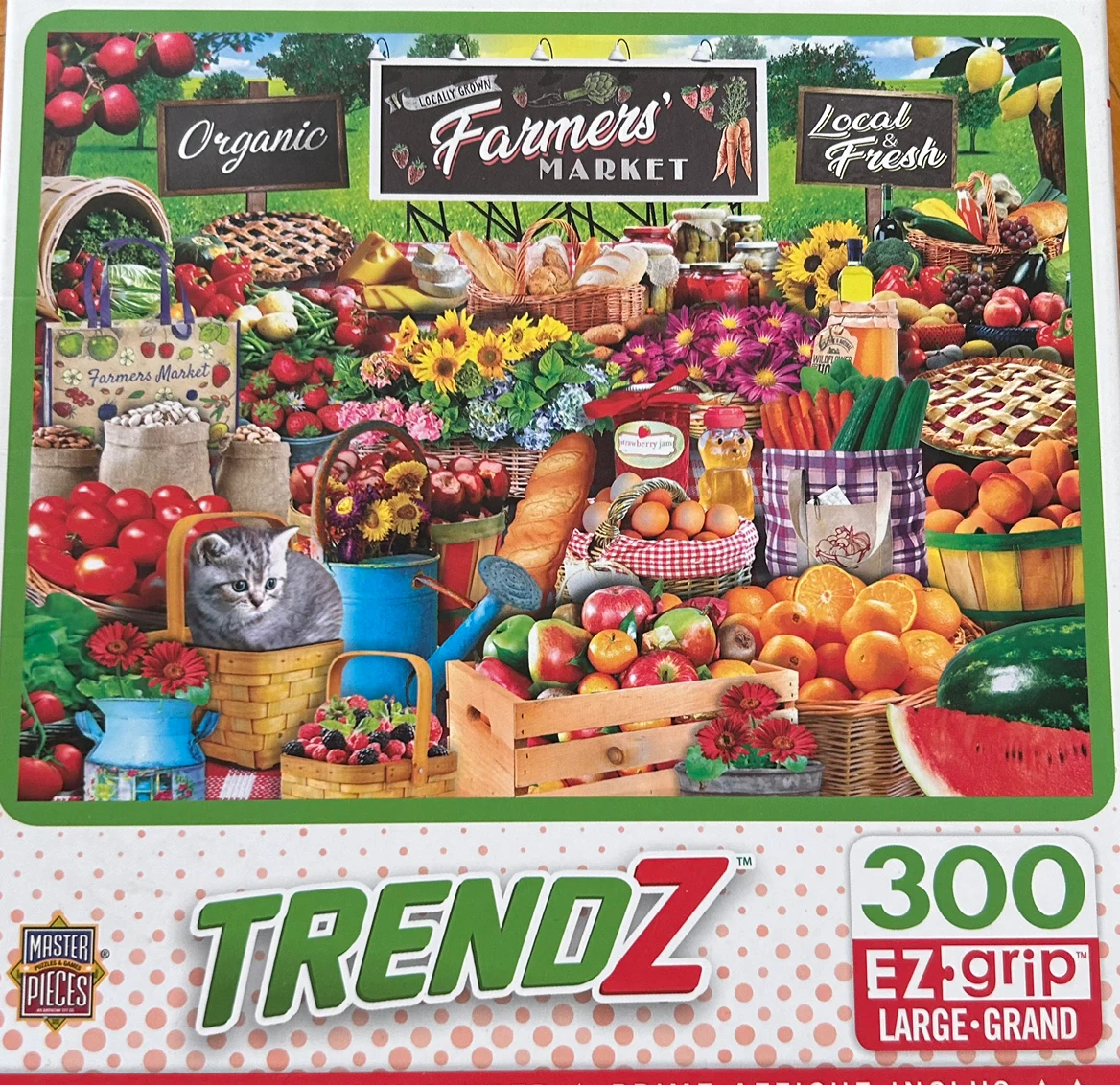 MasterPieces Trendz 300 Piece "Farmers Market" Jigsaw Puzzle