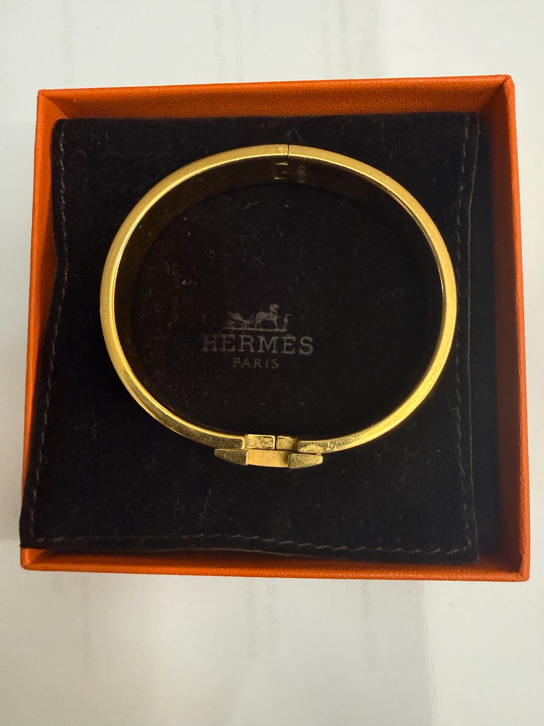 Hermès clic clac Bracelet Gold Black - photo 2