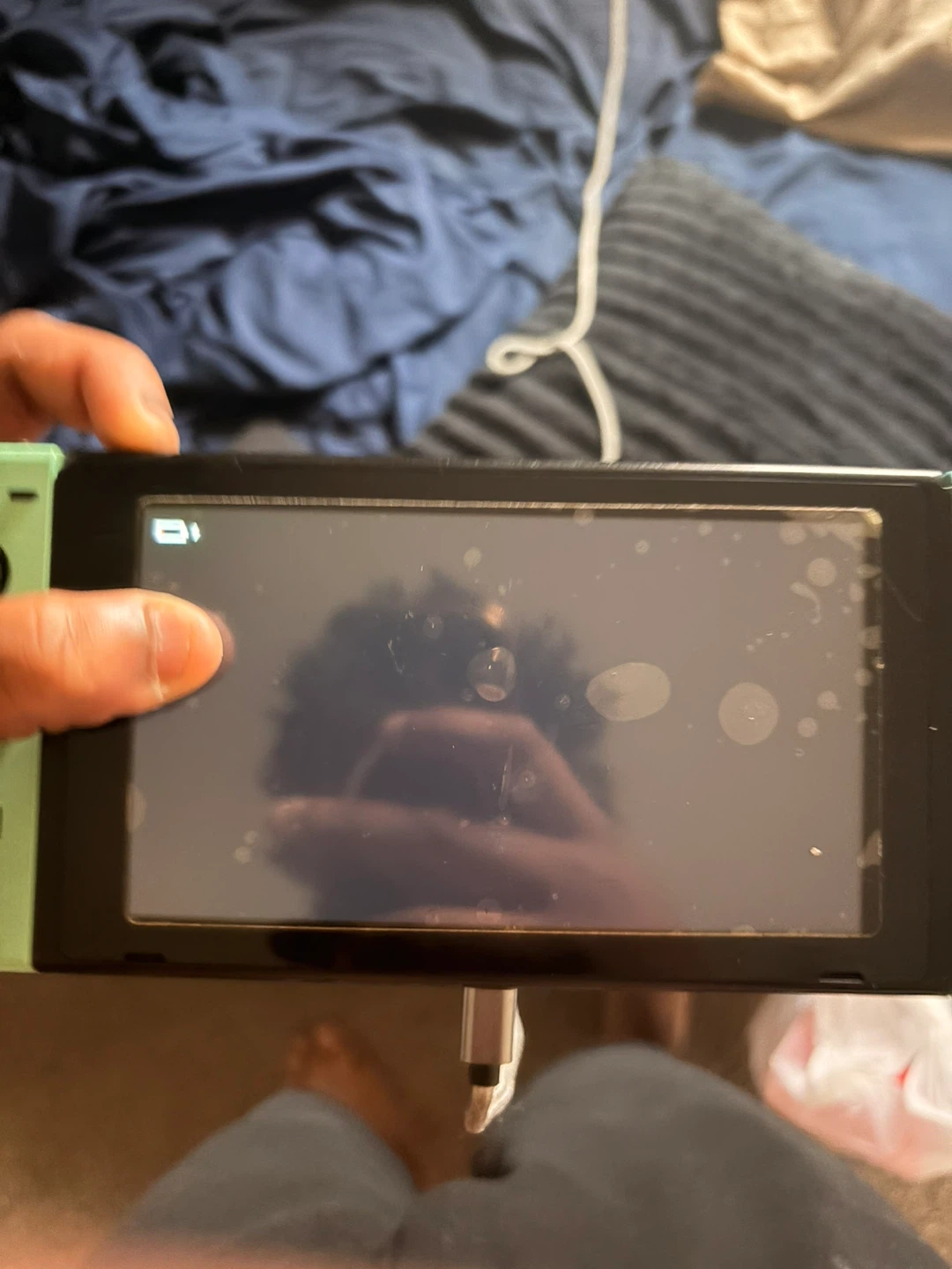 Nintendo Switch - Light Blue/Neon Red - photo 3