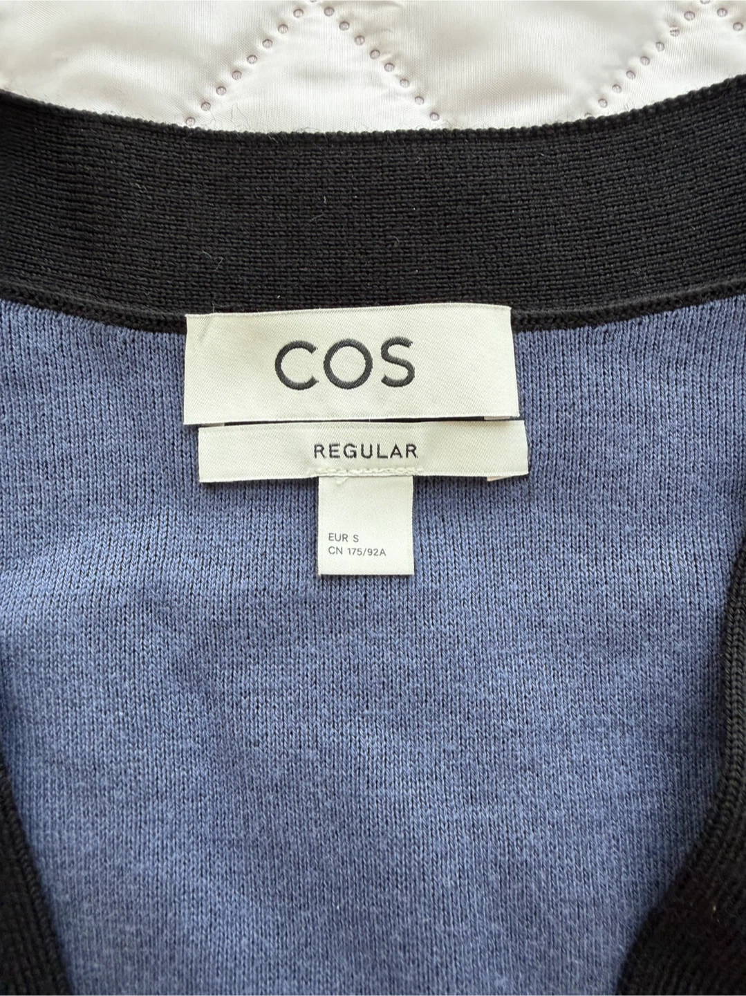 COS Regular Cardigan - Black/Blue - photo 2