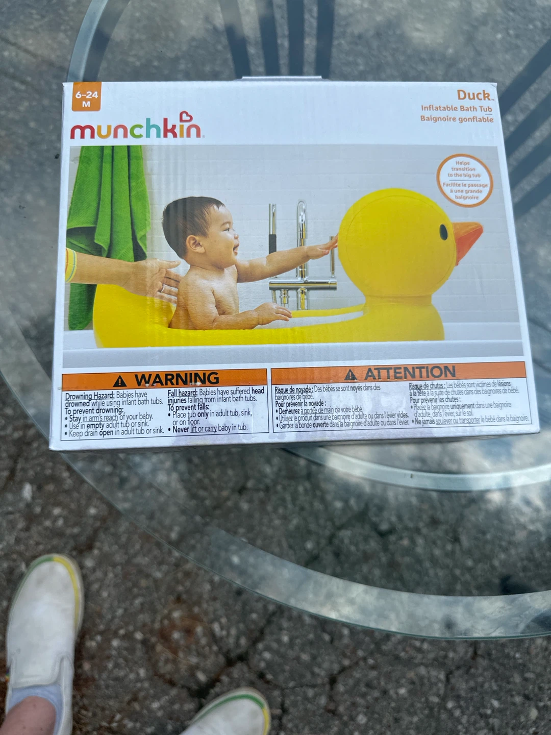 Munchkin Duck Inflatable Baby Bath Tub