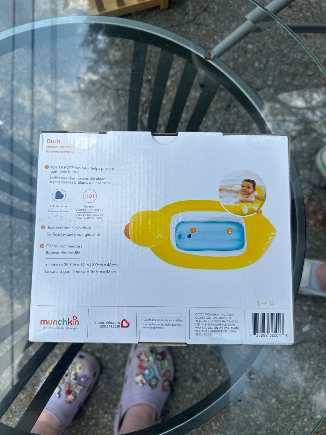 Munchkin Duck Inflatable Baby Bath Tub - photo 2