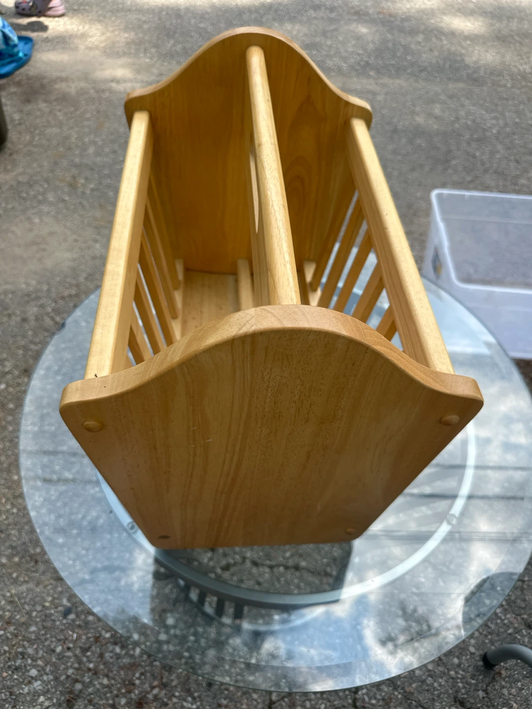 Wooden Magazine Rack