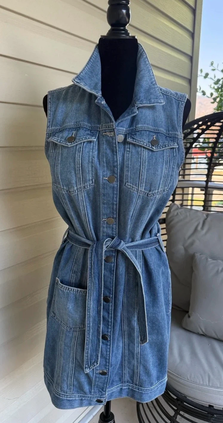 Guess Dress with Tie Belt (Med) - photo 2