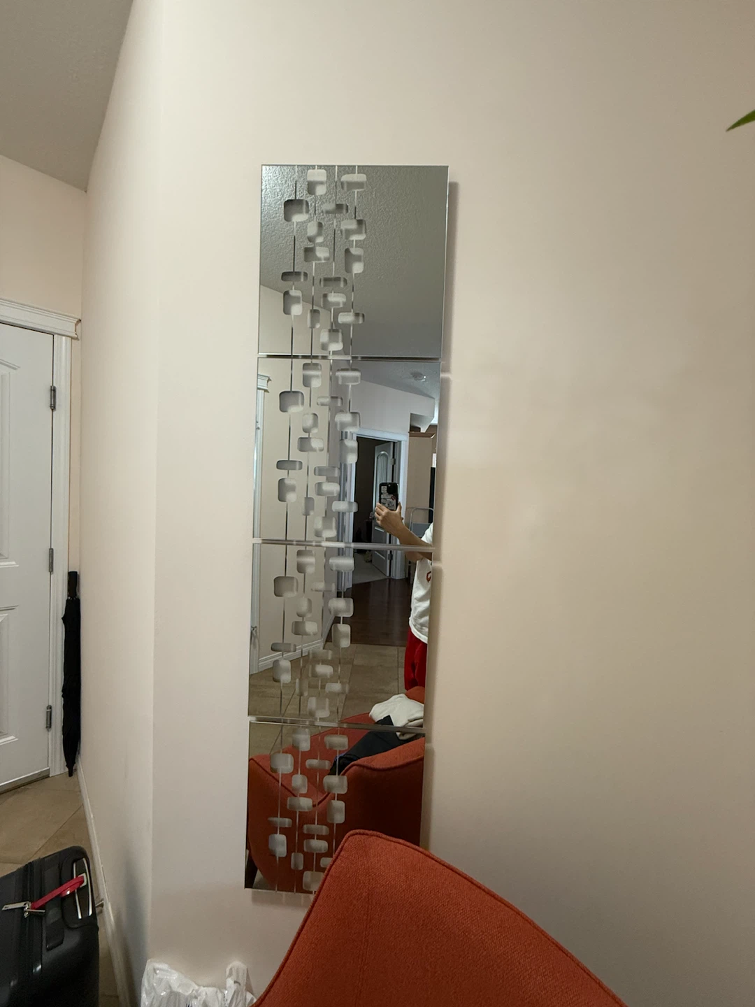 Mirror with wall art design - photo 2