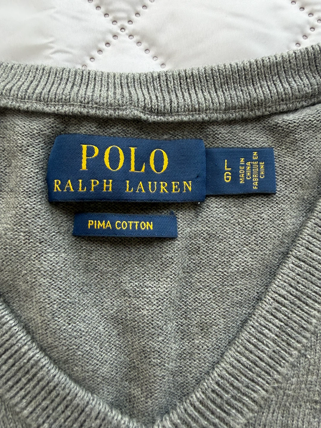 Polo Ralph Lauren Grey V-Neck Sweater - photo 3