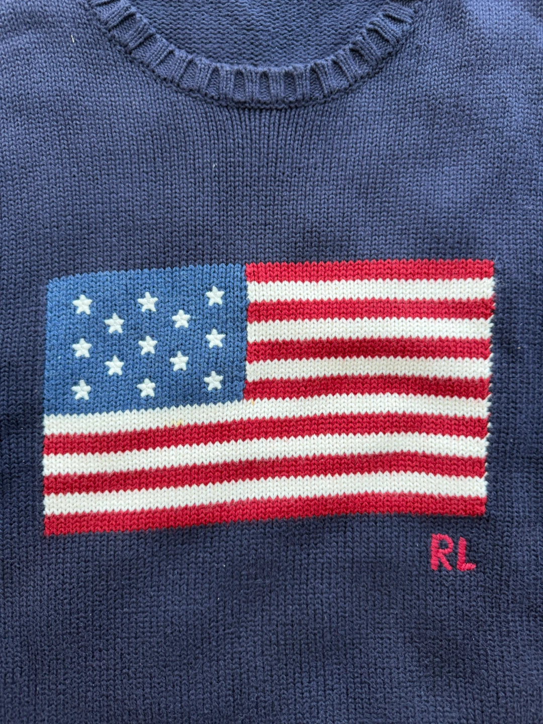 Polo Ralph Lauren Navy Sweater - Size M - photo 2