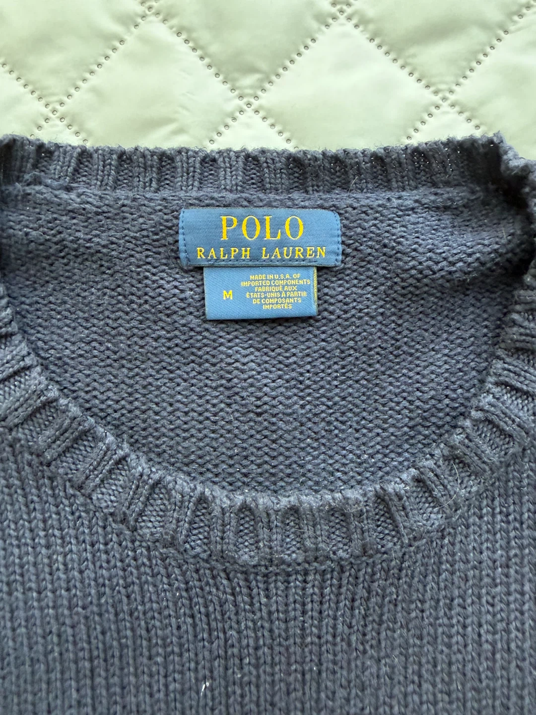 Polo Ralph Lauren Navy Sweater - Size M - photo 3