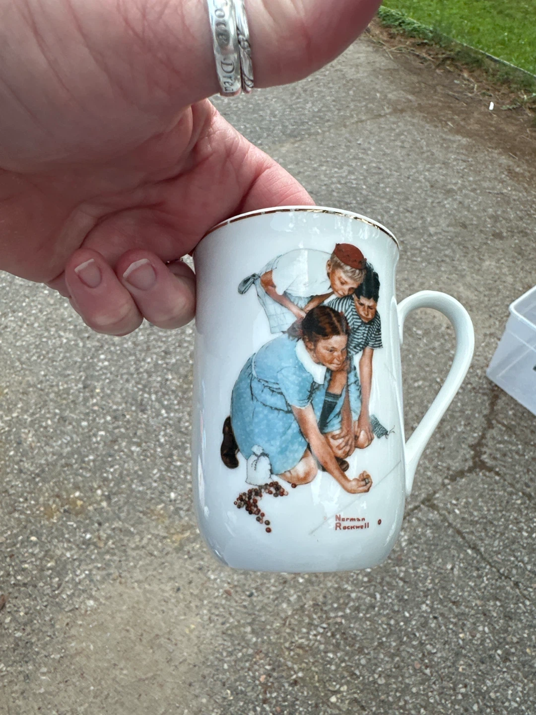 Norman Rockwell "Knuckles Down" Mug