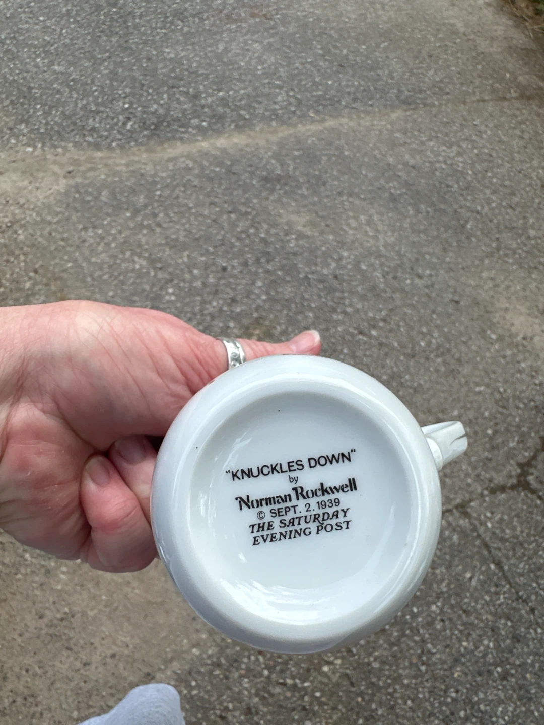 Norman Rockwell "Knuckles Down" Mug - photo 2