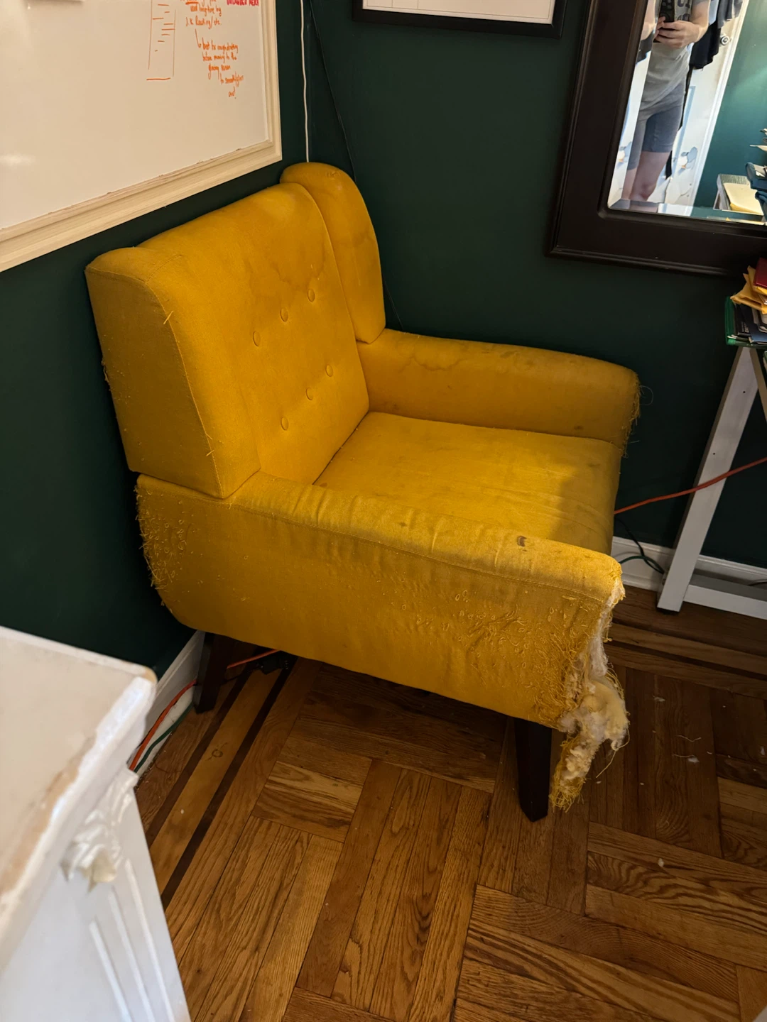 Free Mustard Yellow Accent Chair