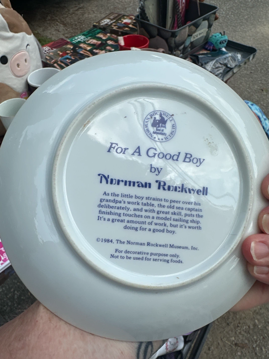Norman Rockwell "For A Good Boy" Collector Plate - photo 4