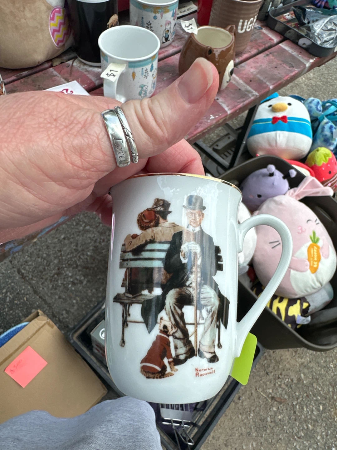 Norman Rockwell "Park Bench" Mug The Saturday Evening Post