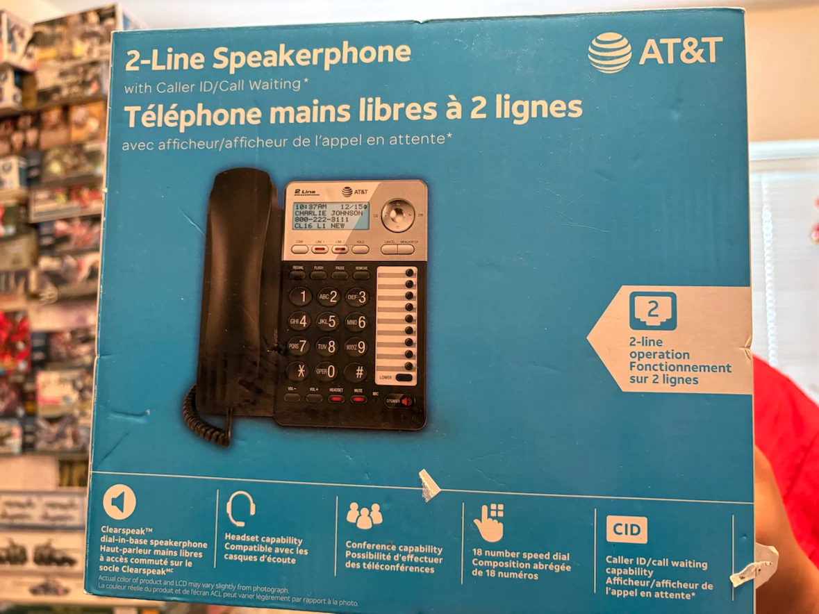 AT&T 2-Line Speakerphone with Caller ID/Call Waiting