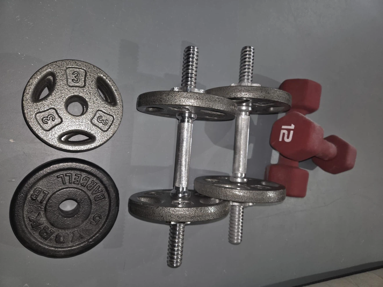 York 5 lb Barbell Weight Plates - photo 2