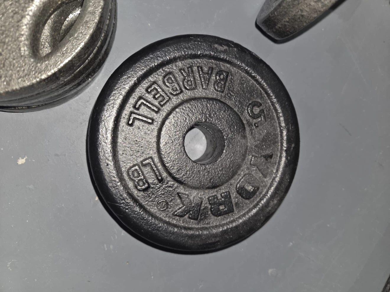 York 5 lb Barbell Weight Plates - photo 4