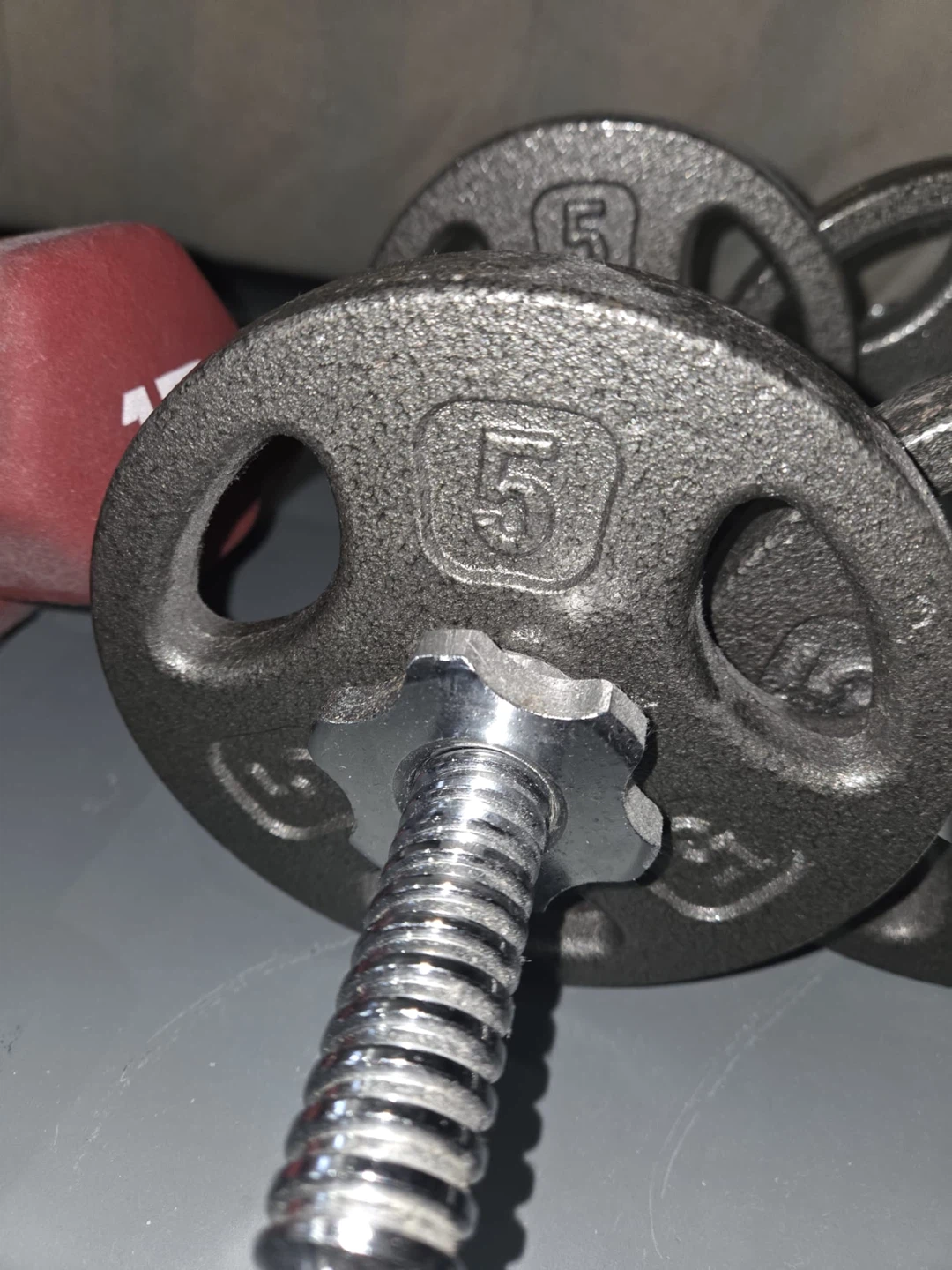 York 5 lb Barbell Weight Plates - photo 5