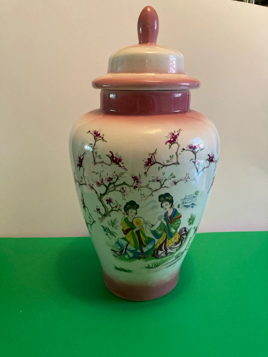 Decorative Ginger Jar with Lid