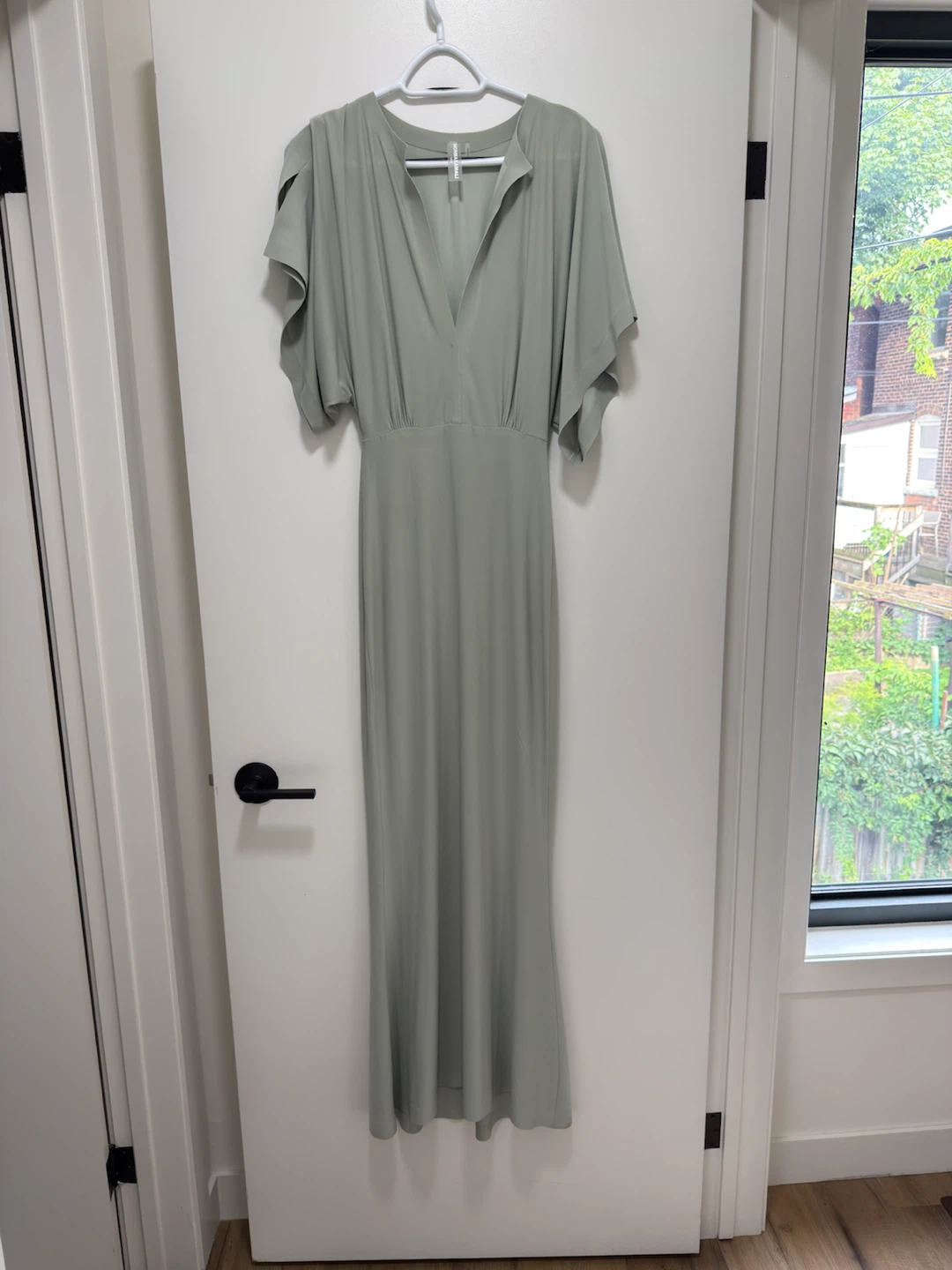 Norma Kamali Mint Green Maxi Dress