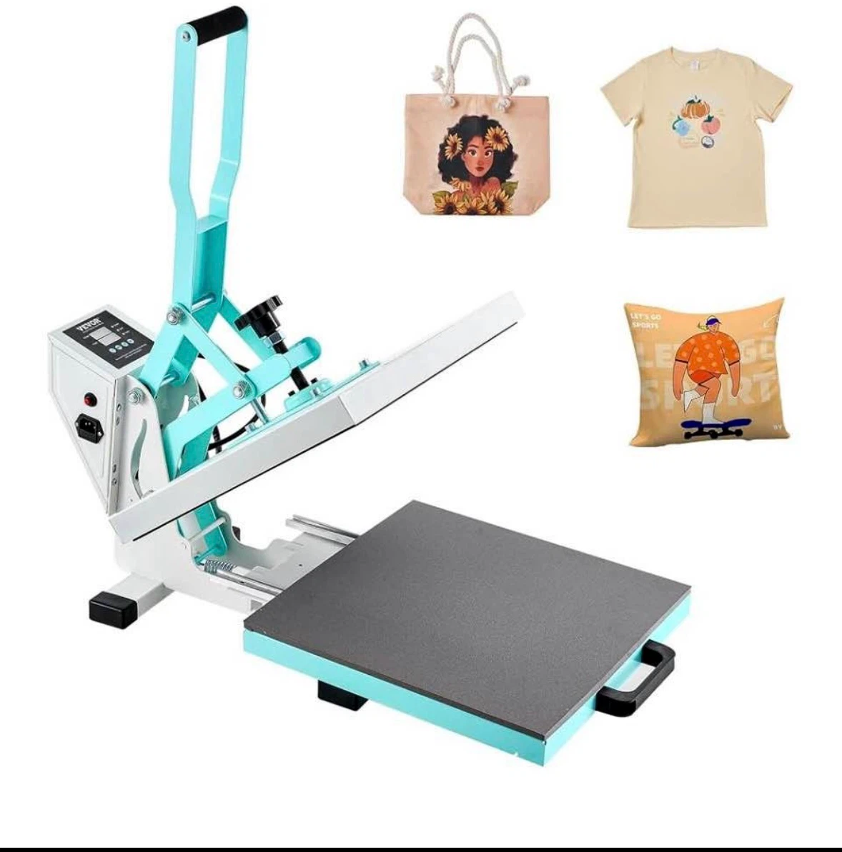 Vevor 15x15 inch Green Heat Press Machine